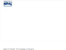 Tablet Screenshot of niralisinks.com